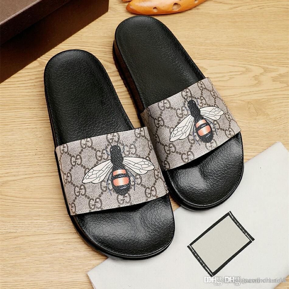 gucci slides with bumble bee
