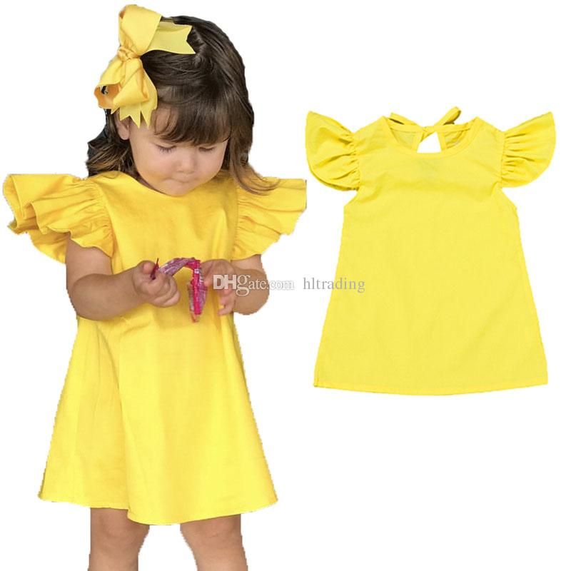 vestido de bebe amarelo