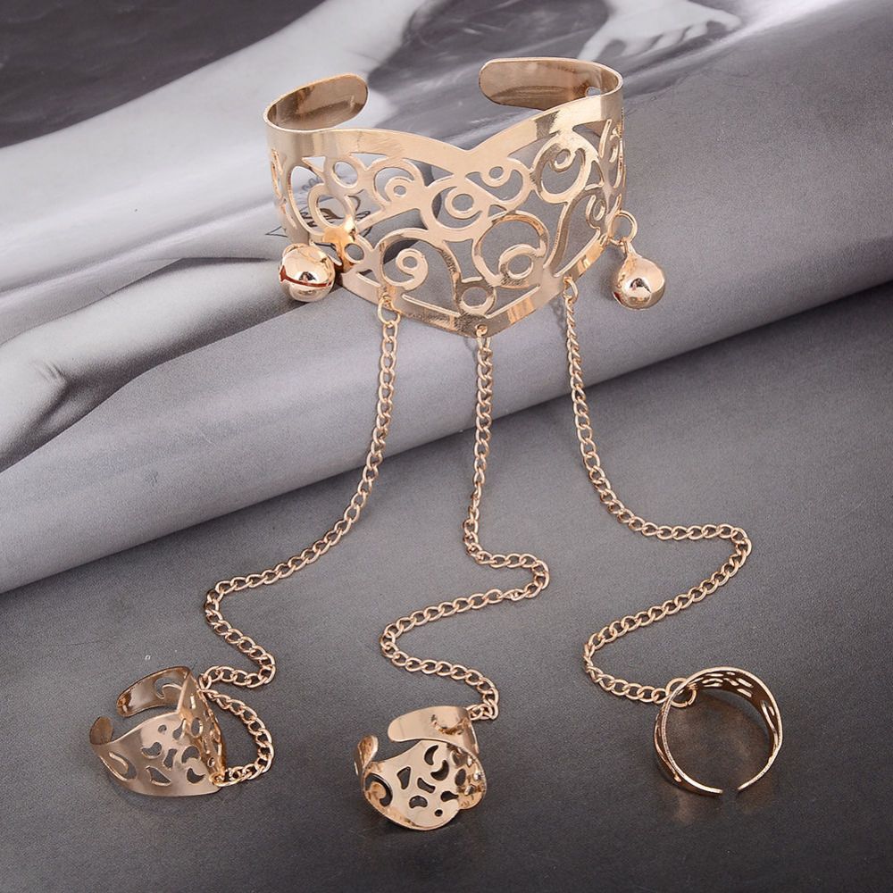 Women's Multilayer Tassel Slave Finger Ring Harness Hand Chain Bracelet Bangle Women's Multilayer Tassel Slave Finger Ring Harness Hand Chain Bracelet Bangle