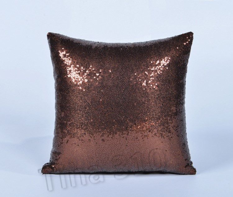 40*40cm Glitter Sequins Pillowcase Mermaid Pillow Cover Home Sofa Car