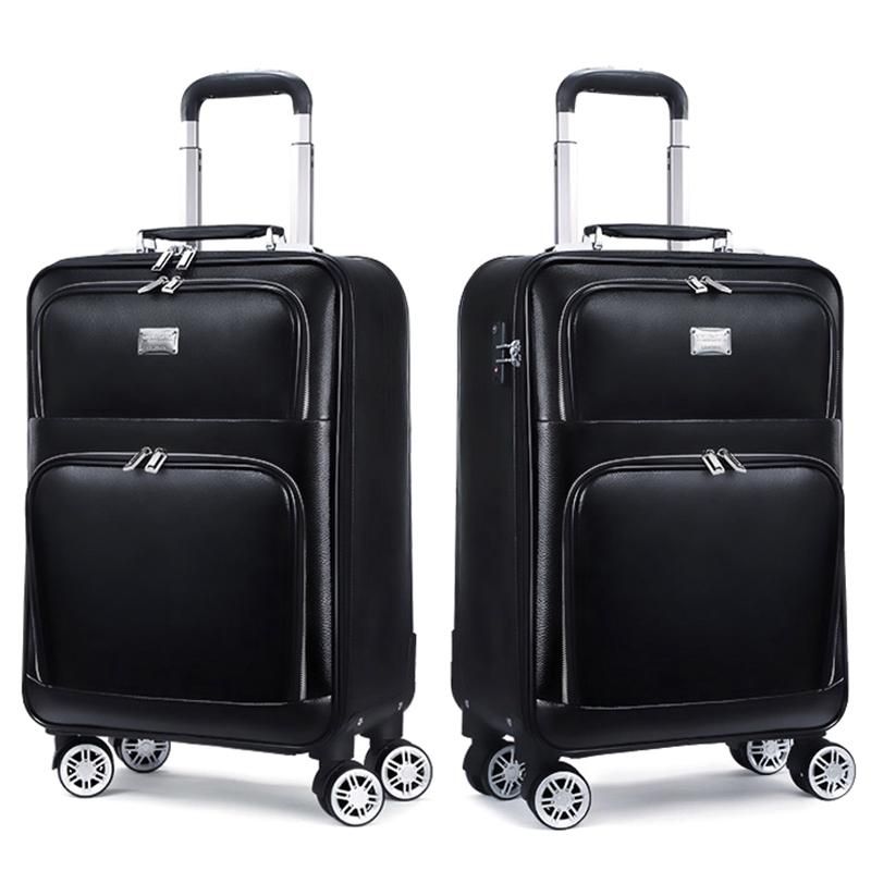 leather cabin suitcase
