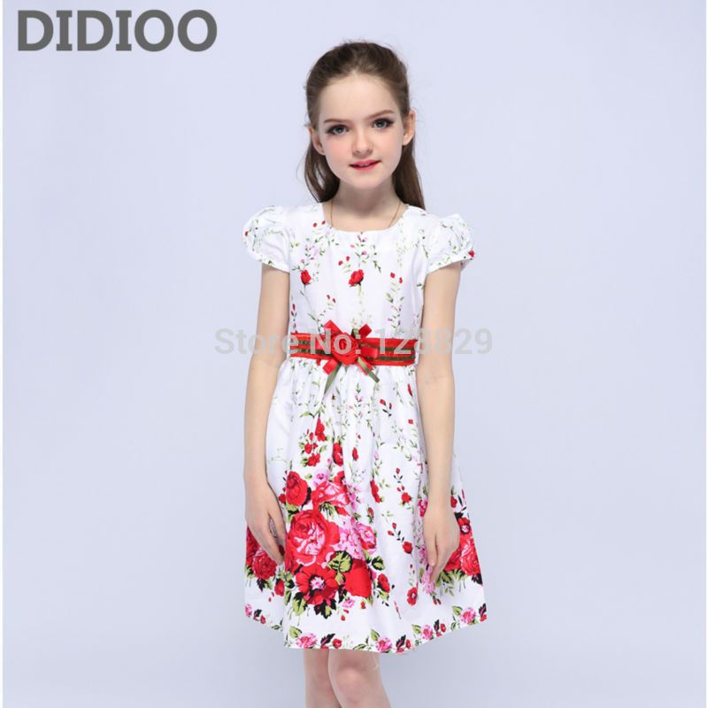 Vestidos para niñas Ropa floral de verano Vestidos de princesa Vestdio  infantil Vestido de flores para