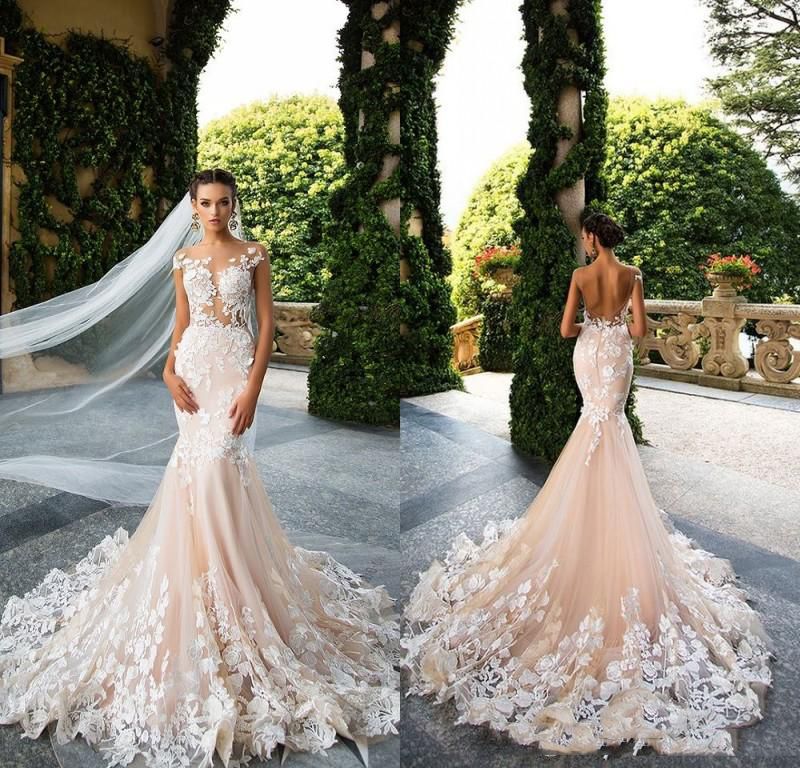 low back wedding dresses 2019