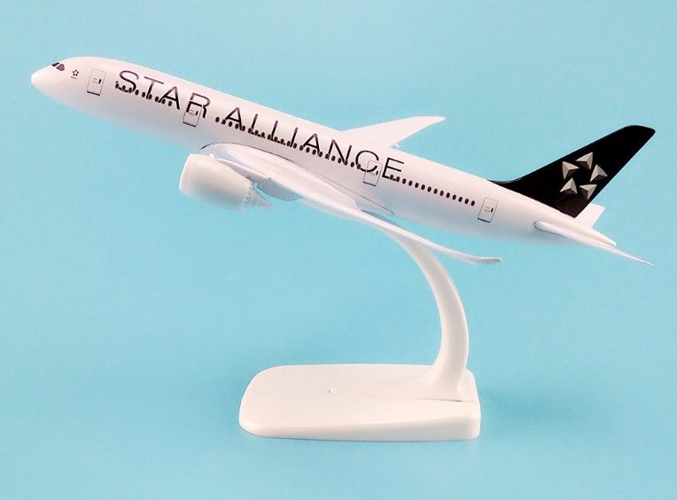 20cm Alloy Metal Airplane Model Air Star Alliance Airlines Boeing