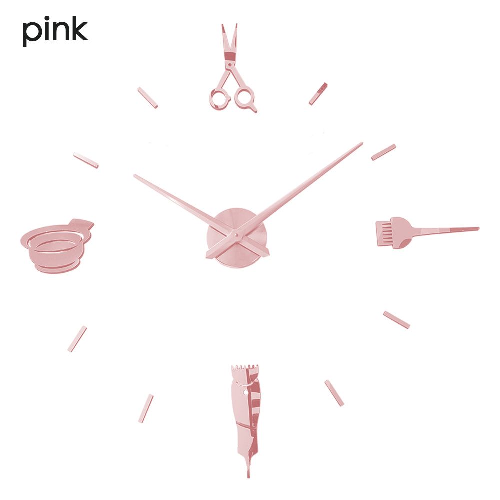 Часы настенные розово-27inch