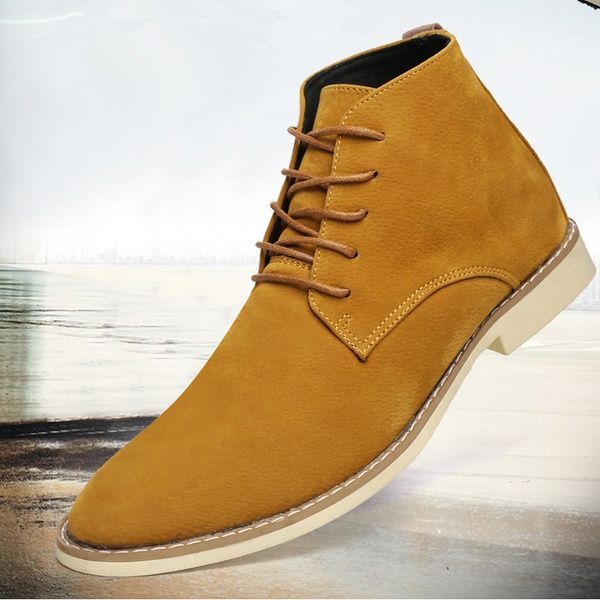 botines de gamuza hombre