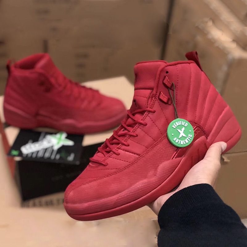 all red 12s mens