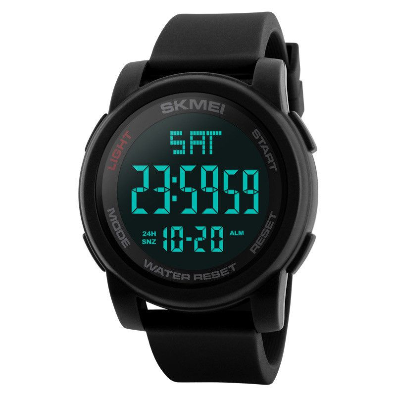 men's digital watch large display
