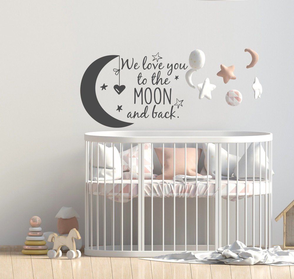 i love you to the moon and back nursery decor