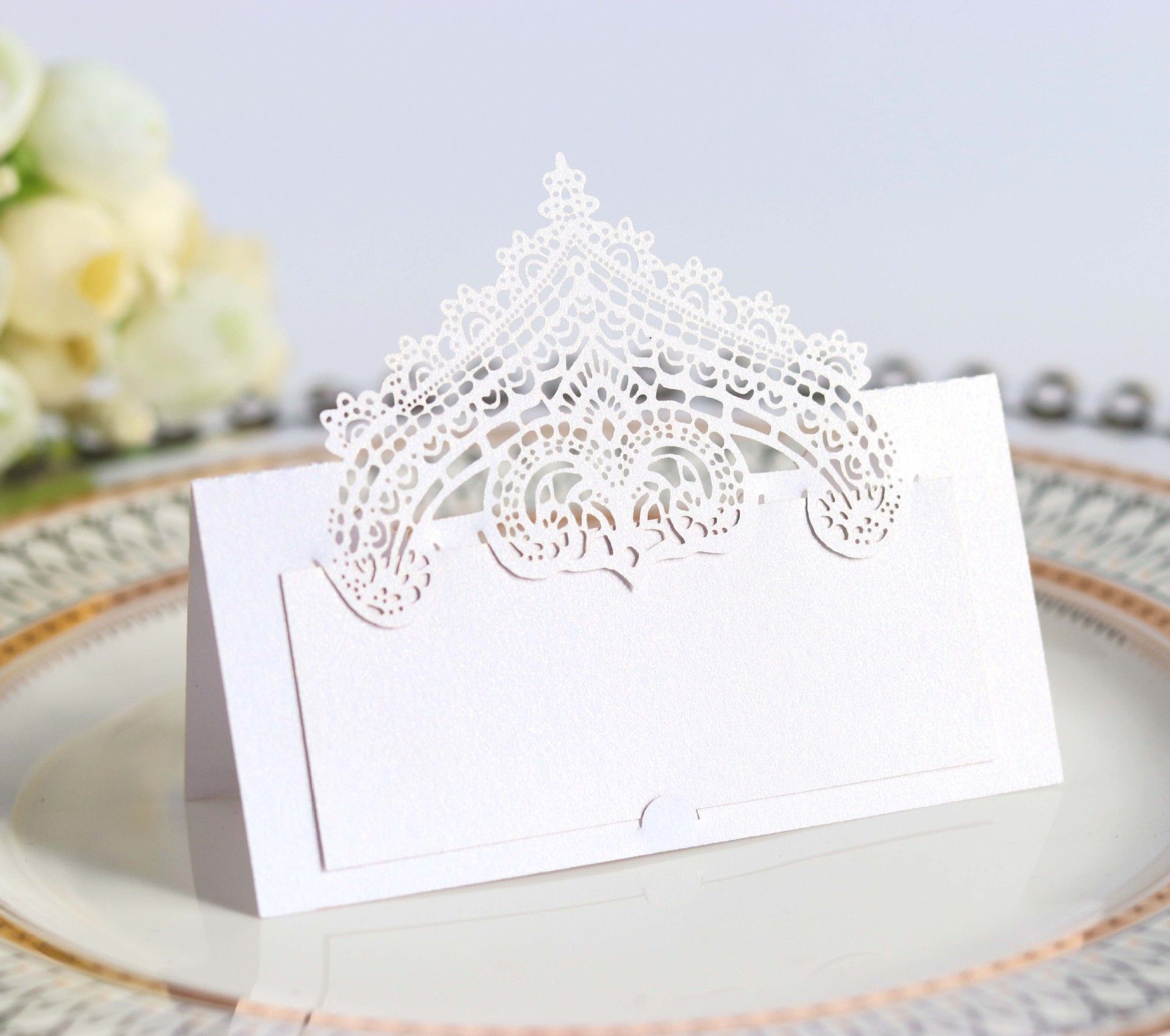 2020 Place Cards Number Name Place Paper Cards Wedding Reception