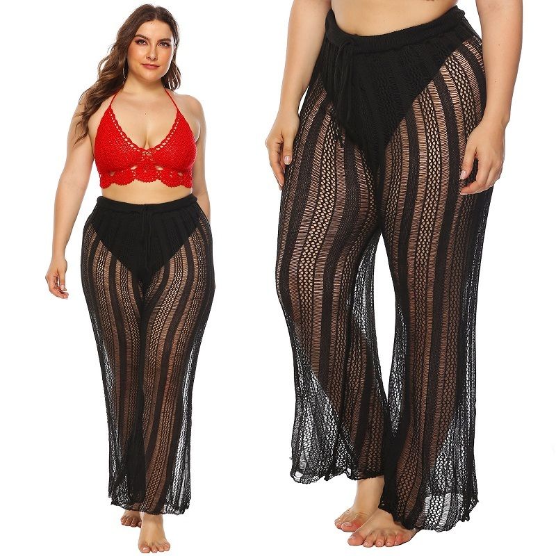 plus size crochet beach pants