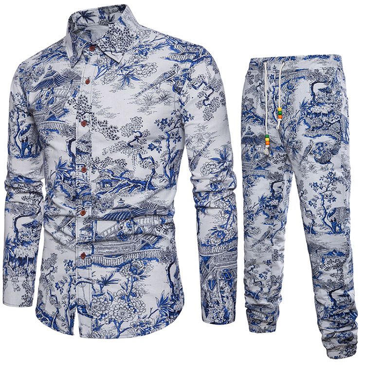 Fashion Mens Shirts Tracksuit Pants 