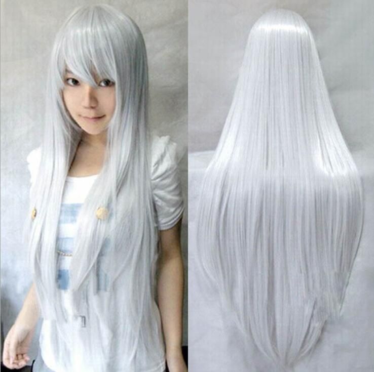 white long cosplay wig
