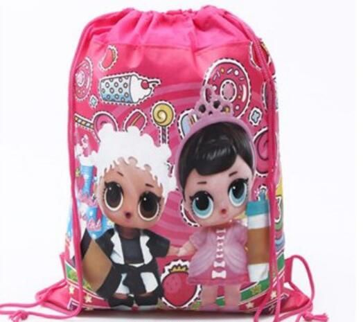drawstring library bolsa