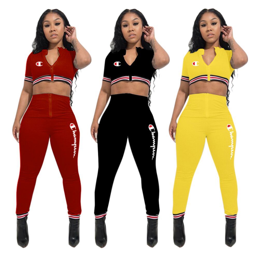 champion two piece short set womens