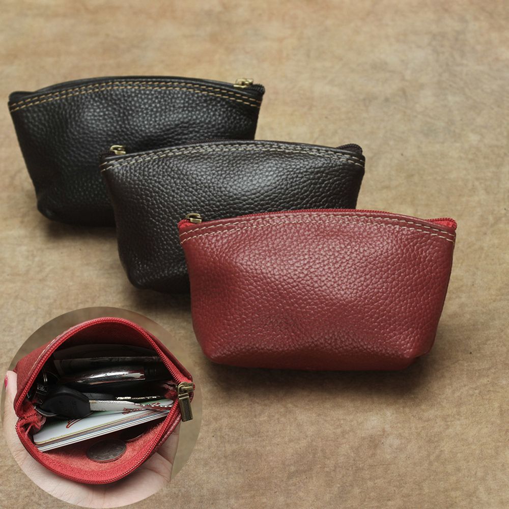 leather snap top coin purse
