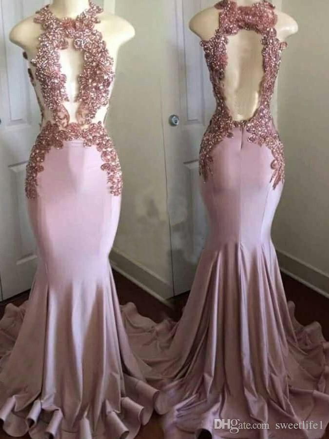 tight backless prom dresses