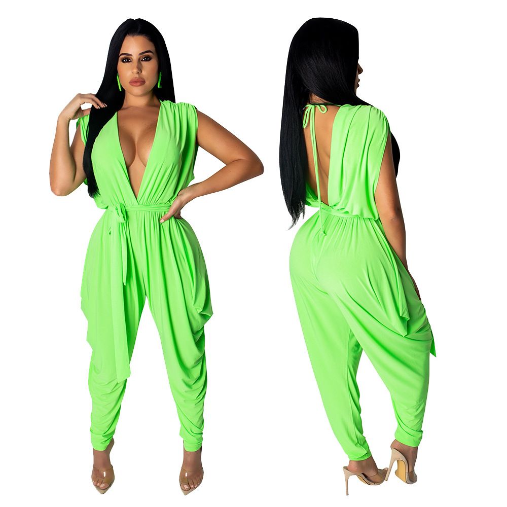 green romper women
