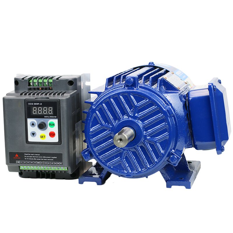 Variable Speed AC Motor Low rpm Motor VFD Inverter AC220V 1.1KW 600-2800rpm 