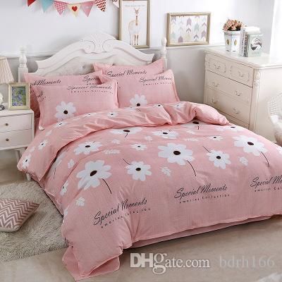 New Aloe Vera Cotton Bedding Set Duvet Cover Pillow Case Bed Sheet