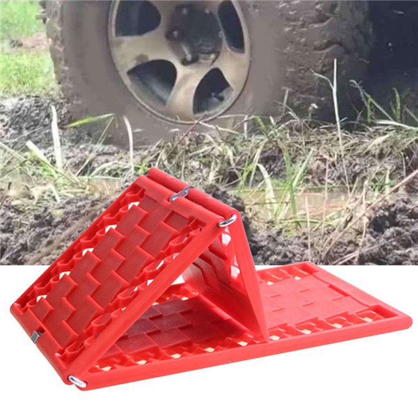 Traction Mat Rescue Non Slip Tire Anti Skid Plate Safety Snow Mud