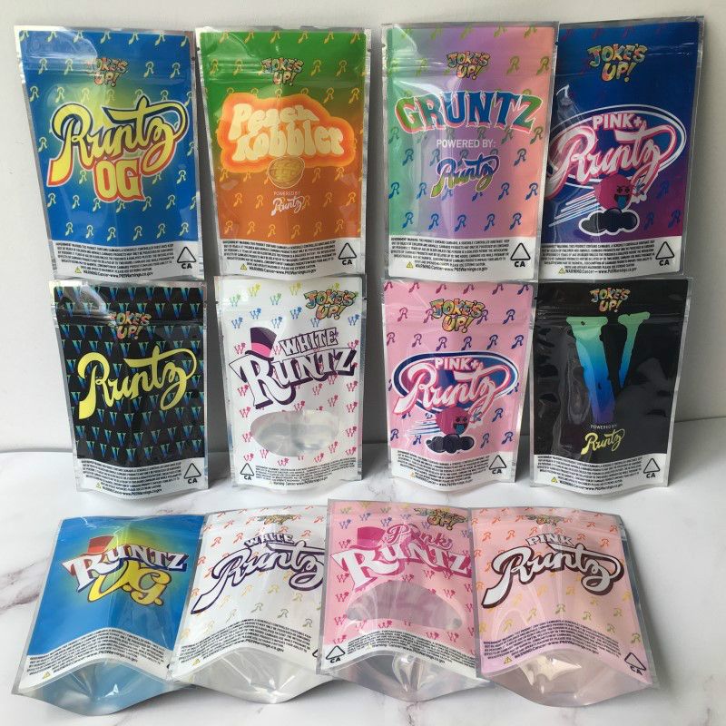 Jokes Up Peach Kobbler Runtz Bags Empty Resealable Bags For Candy /& Snacks