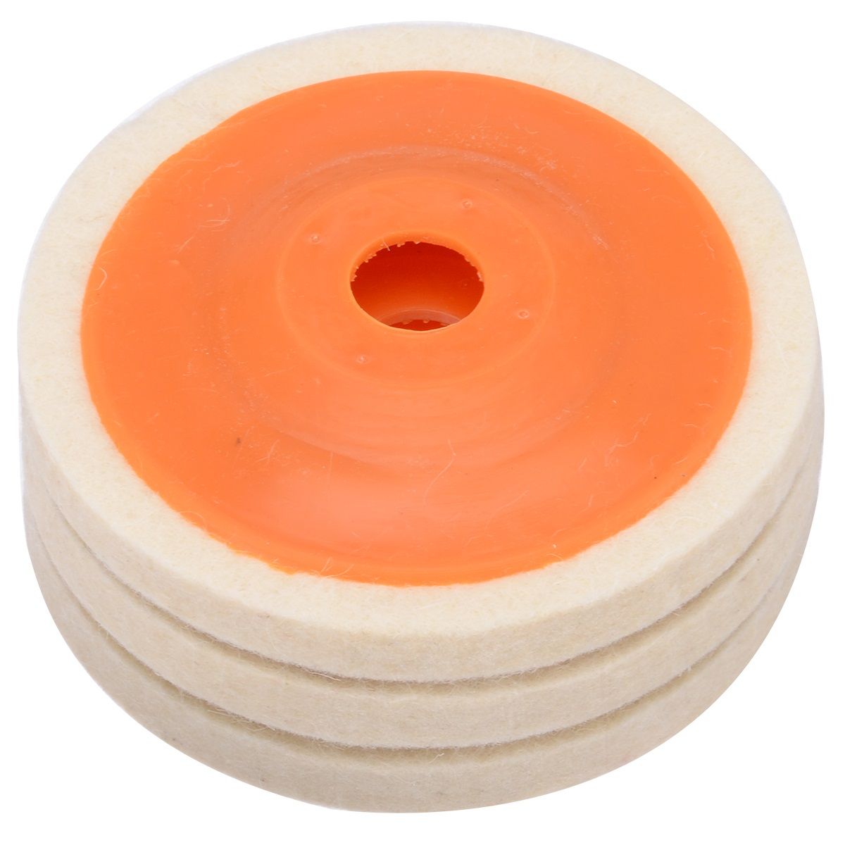 100mm 4 Zoll Wolle Polieren Schleifscheibe Filz Polieren Discs Pads Set neu.