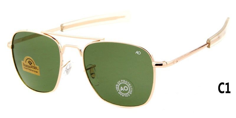 Compre Venta Al Por Mayor A Estrenar AO American Optical Pilot Sunglasses  Original Pilot Sunglasses OPS Mens Army Sunglasses UV400 Con Estuche De  Gafas A 7,64 € Del Cangshou | Es.Dhgate.Com