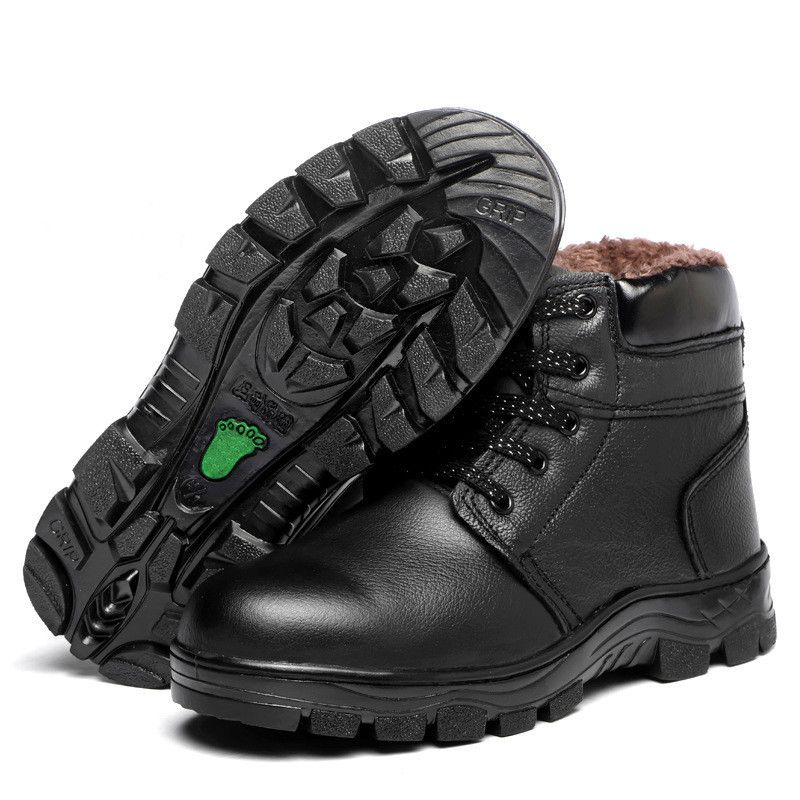 2021 Hot Sale Boots Men Winter Safety Shoes For Men Plus Velvet Warm