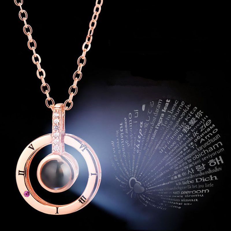 I Love You Collares Novia Regalo para Esposa Novia Plata de Ley