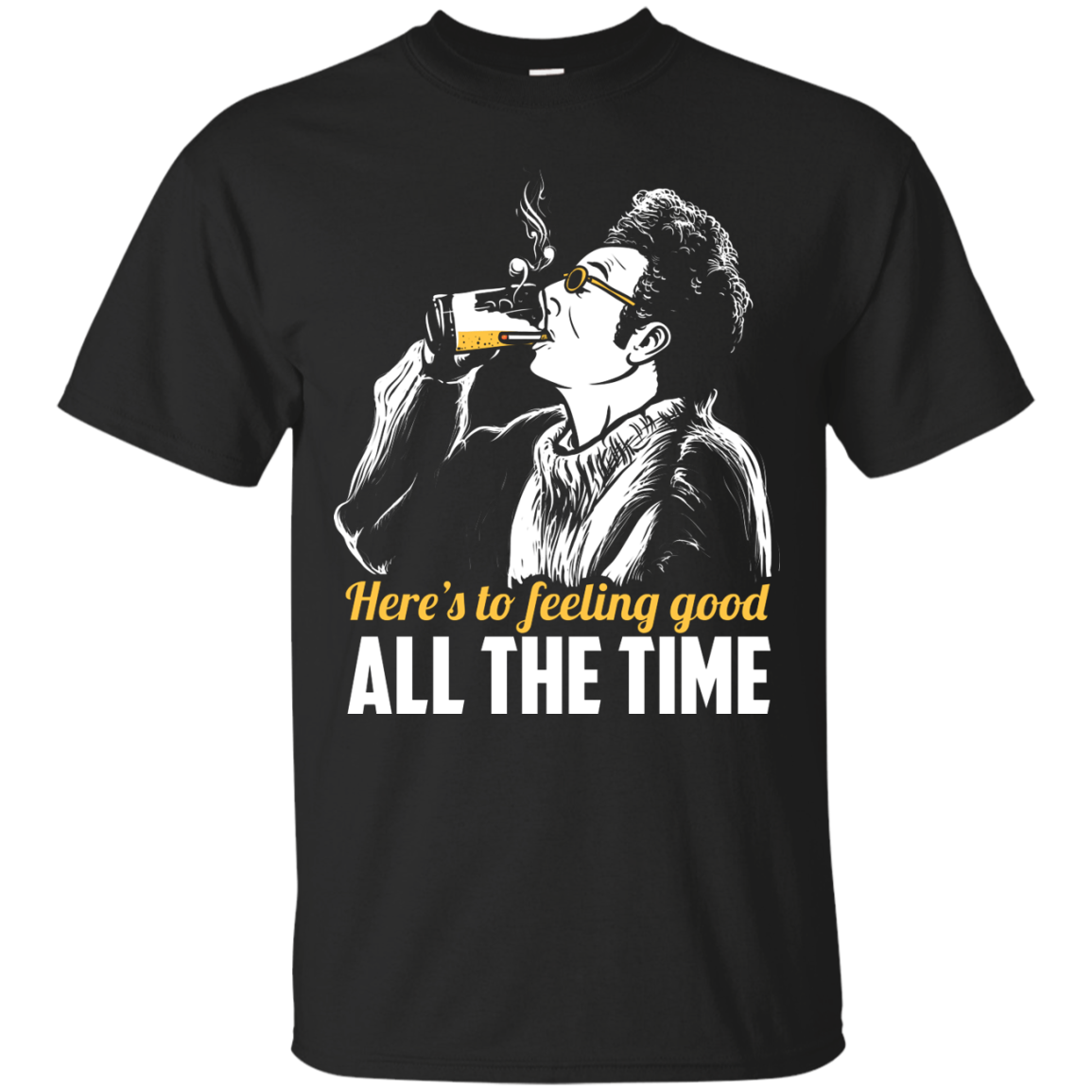 Seinfeld Kramer Mens Black T Shirt 
