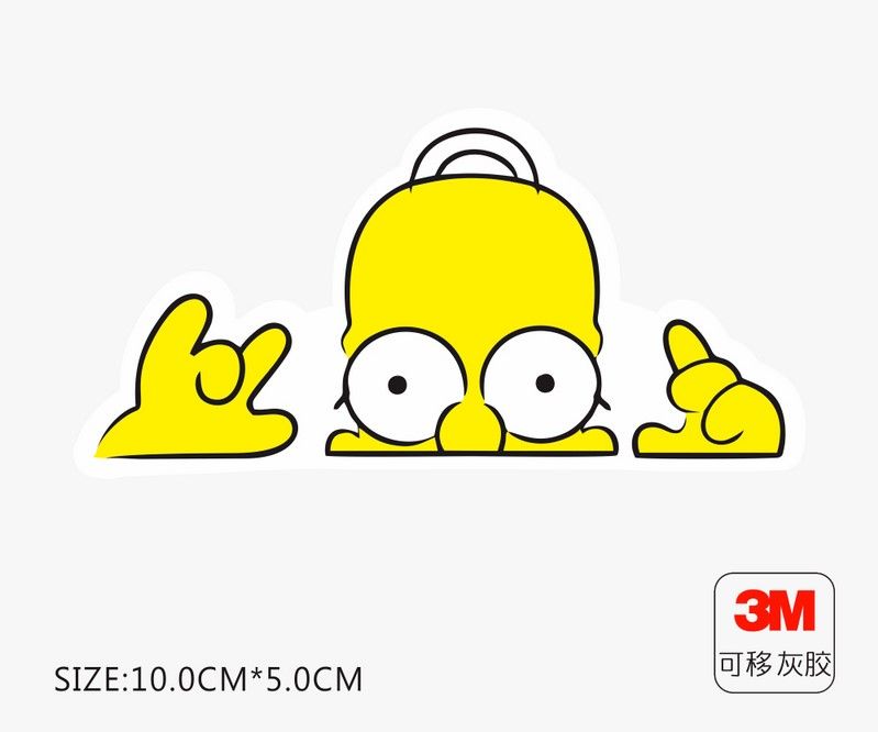Compre Simpson Amarillo Maleta Del Equipaje Etiqueta Popular Logotipo Del  Patín Del Ordenador Portátil Guitarra Refrigerador Coche Impermeable  Etiqueta Adhesiva 3M Pegamento Extraíble A 0,59 € Del Knyc | Es.Dhgate.Com