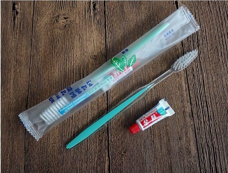 disposable toothbrush with toothpaste