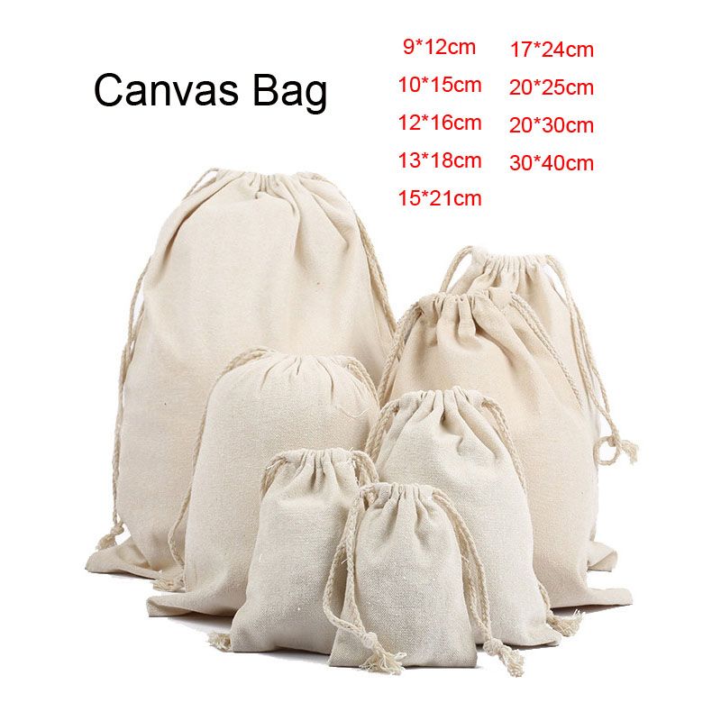 muslin gift bolsas