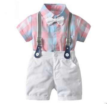 # 2 Plaid Toddler Boys Outfit