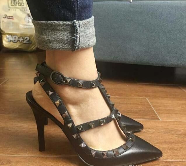 2 strap high heels
