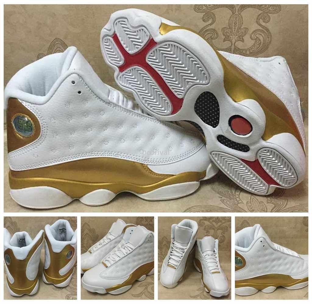 white and gold 13s