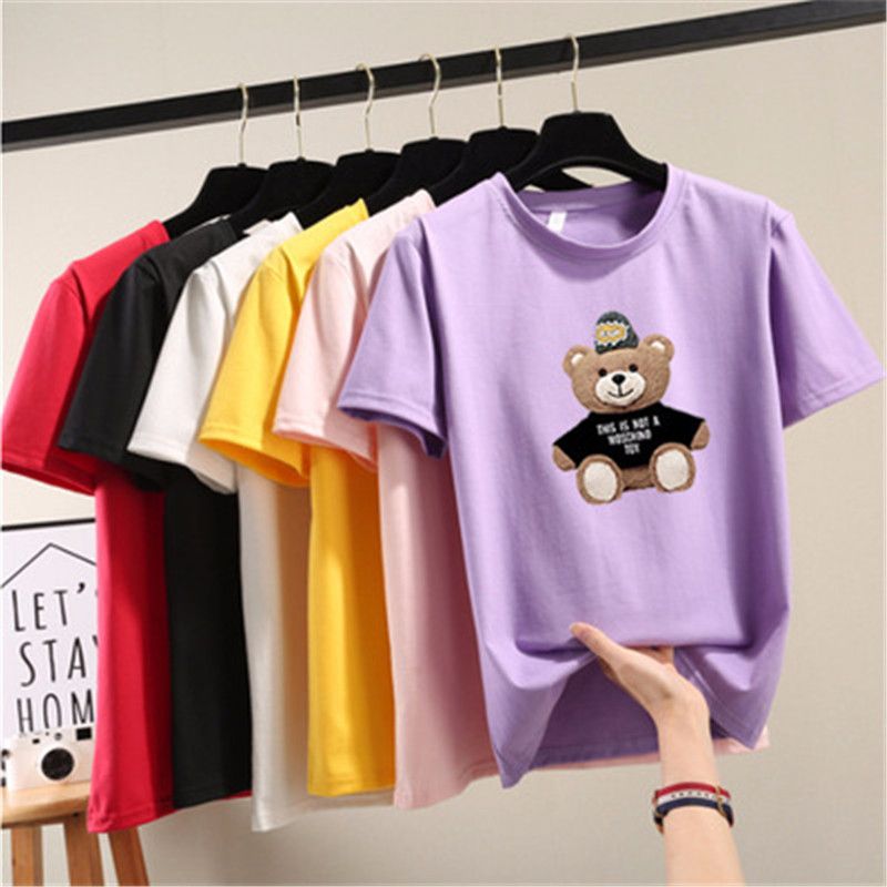 teddy bear with printed t shirt