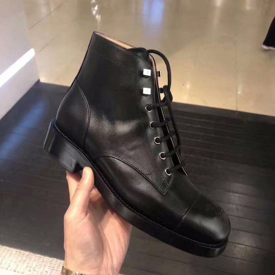 chanel combat boots 2018