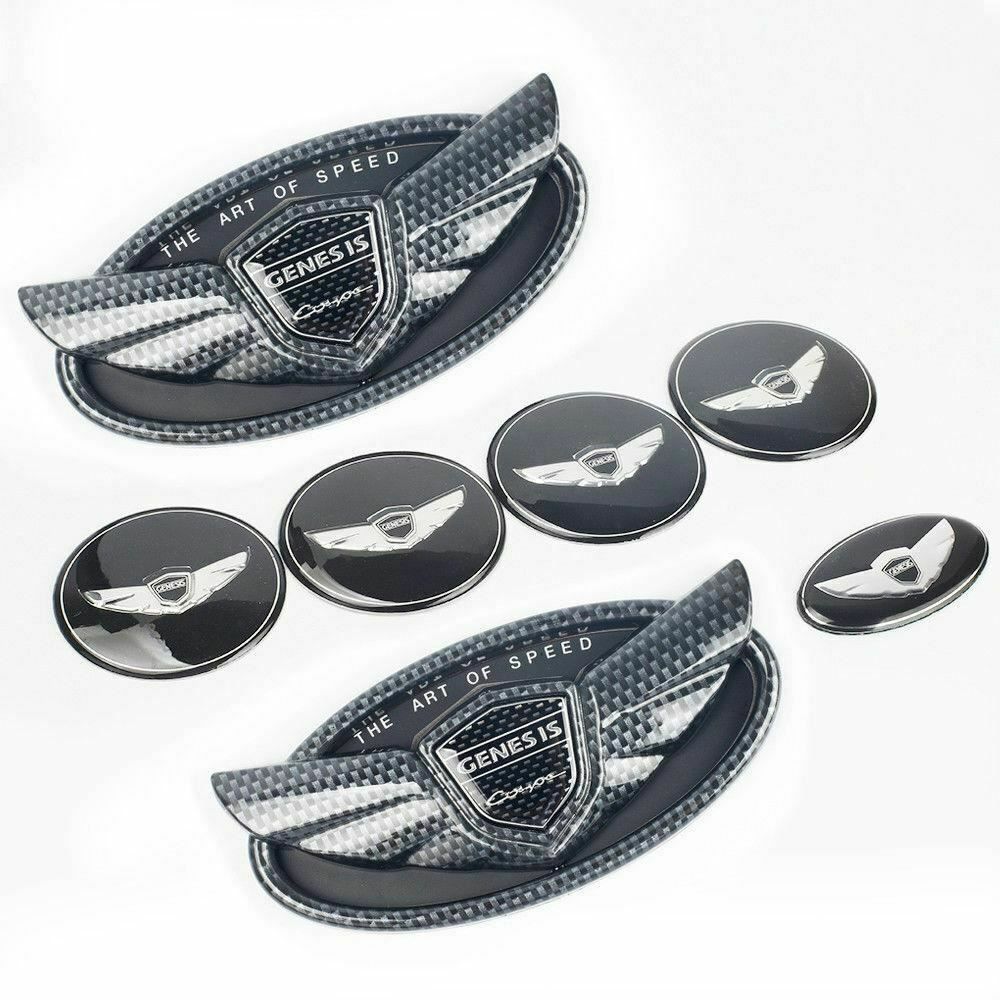Wheel Hub Emblem Compatible with Hyundai 2010-2017 Genesis Rear JYHZY 7PCS Hyundai Genesis Coupe 3D Badge Emblems Front Steering Wheels Carbon Fiber Wheel Hub Emblem Compatible with Hyundai 2010-2017 Genesis Rear JYHZY 7PCS Hyundai Genesis Coupe 3D Badge Emblems Front Steering Wheels Carbon Fiber