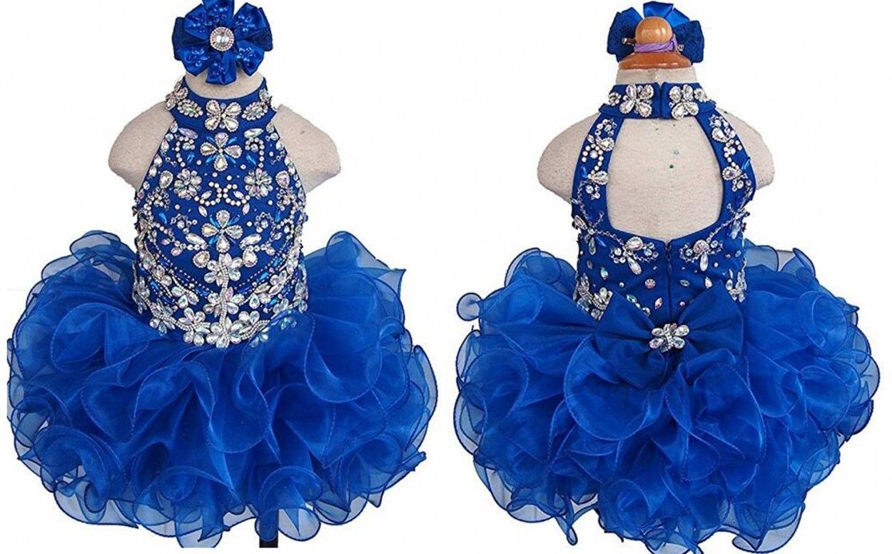 royal blue toddler dress