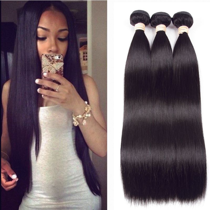 Msjoli Loose Wave Body Wave Straight Hair Brazilian Hair Three