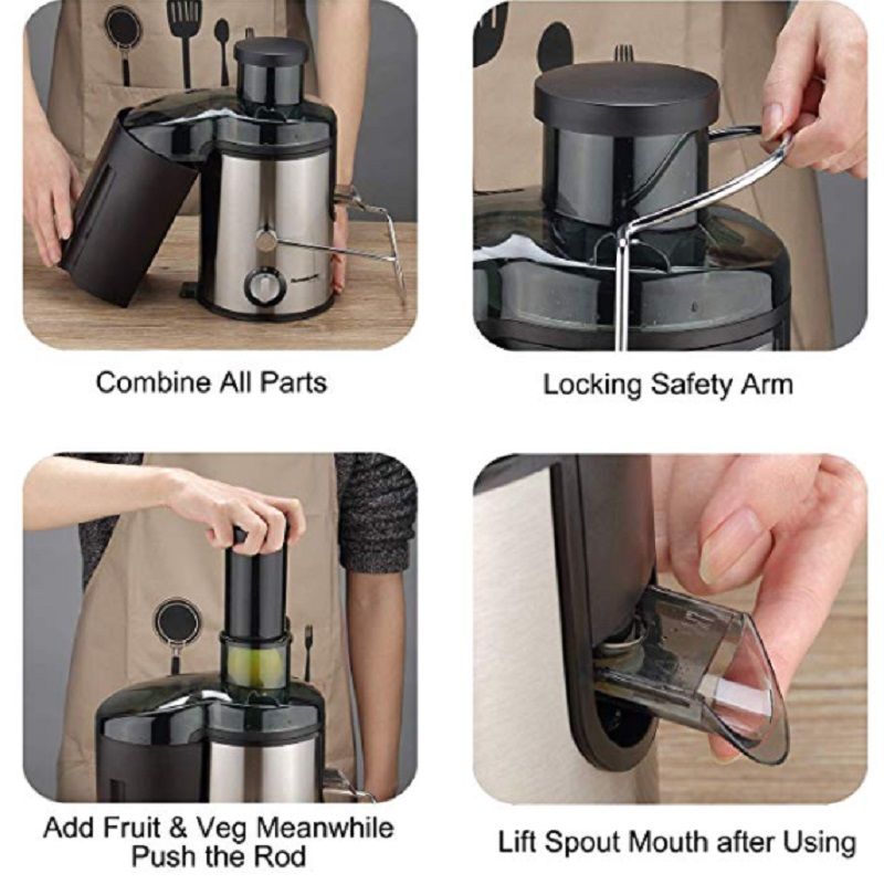 Compra Homeleader Jugo Exprimidor Extractor 3 Velocidad Centrífuga  Exprimidor 600W Con Boca Ancha Para Frutas Y Hortalizas Sin BPA De EE.UU.  Archivo Barato | Entrega Rápida Y Calidad | Es.Dhgate