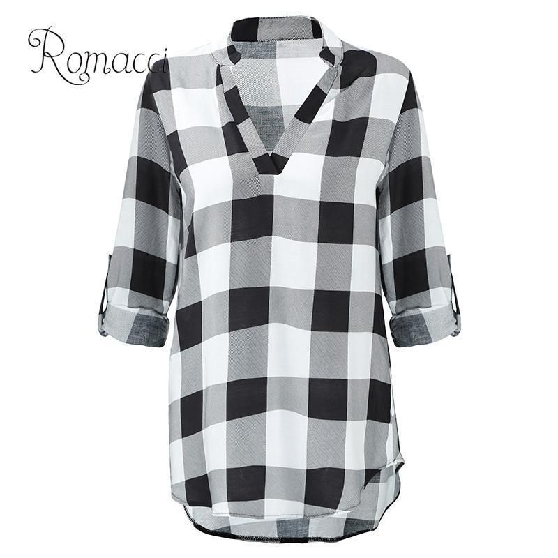 Blusa De Lino Para Mujer Mangas Enrollables Tallas Grandes Blusa De Lino Para Mujer Mangas Enrollables Tallas Grandes