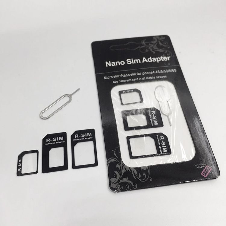 Sim Card Adapter Nano Micro Standard 4 In 1 Converter Kit With