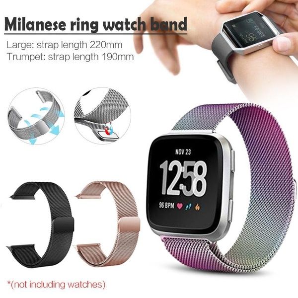 fitbit versa milanese band