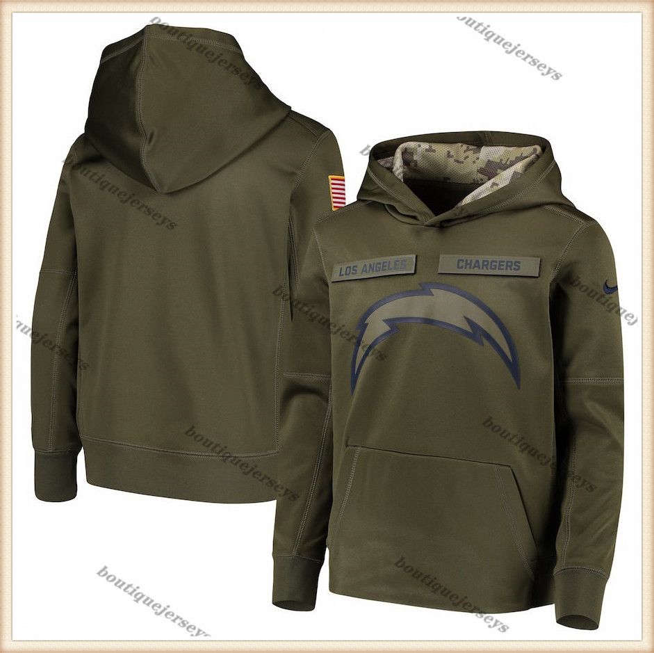 los angeles chargers salute to service hoodie
