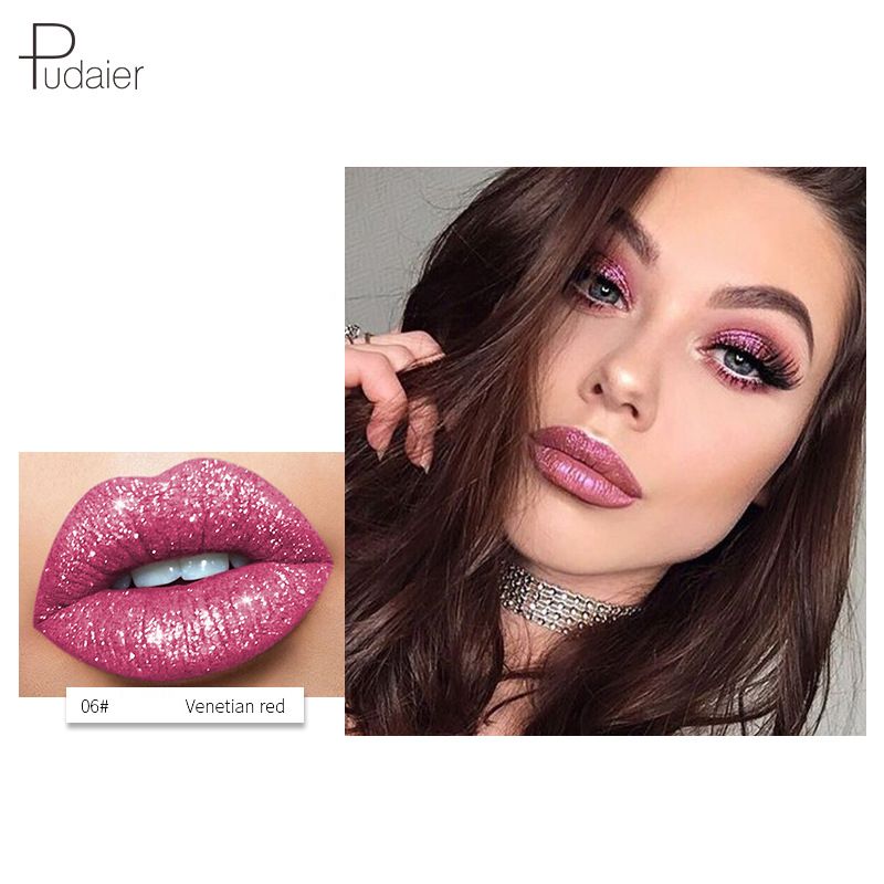 pudaier diamond glitter lipstick