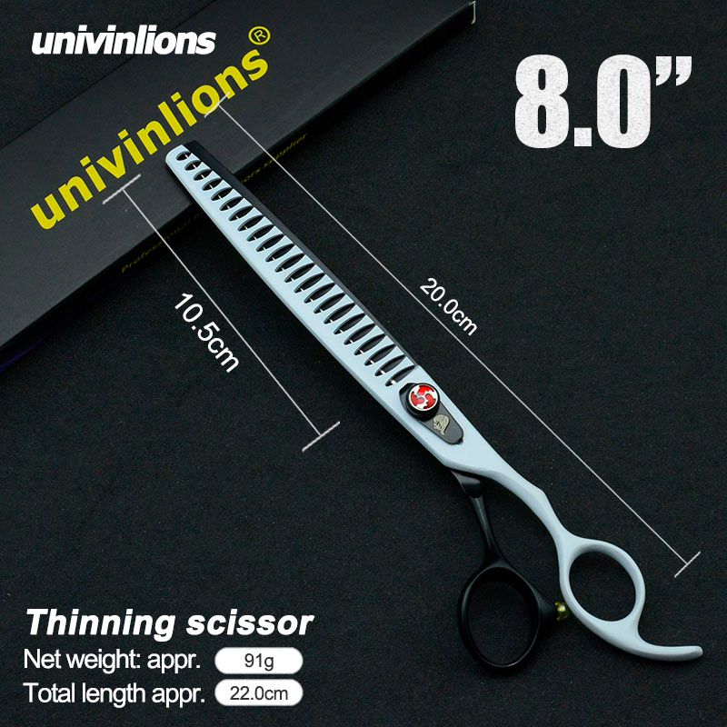 Univinlions 8 Inch Dog Thinning Shears Pet Dog Grooming Scissors Dog