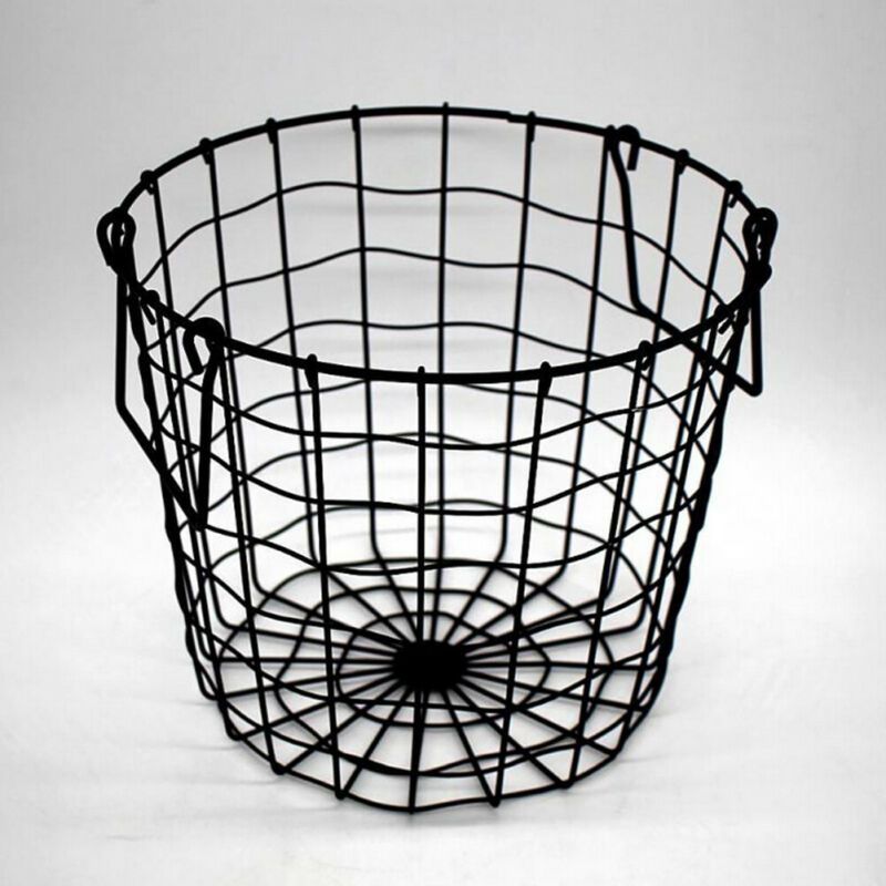 wire laundry basket with insert